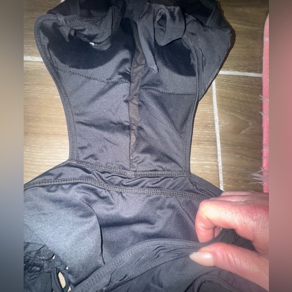 - CUPSHE Mesh Side Cutout Ruched Drawstring Monokini Swimsuit size Medium - Picture 5 of 15